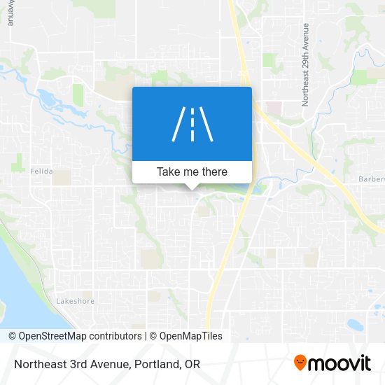 Northeast 3rd Avenue map