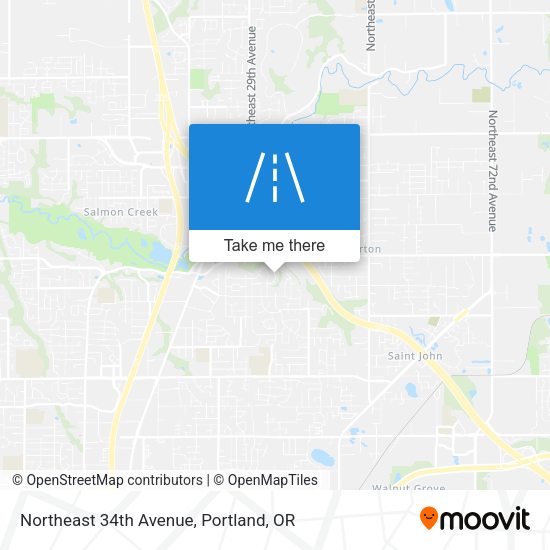 Northeast 34th Avenue map