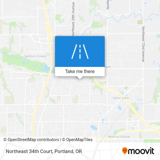 Northeast 34th Court map
