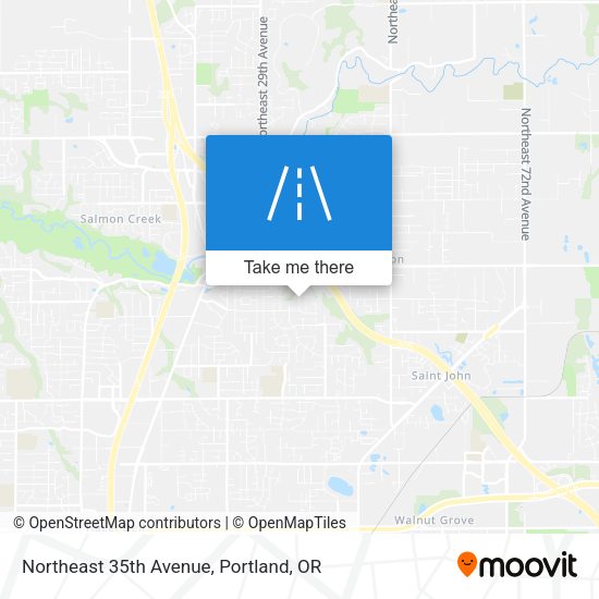 Northeast 35th Avenue map