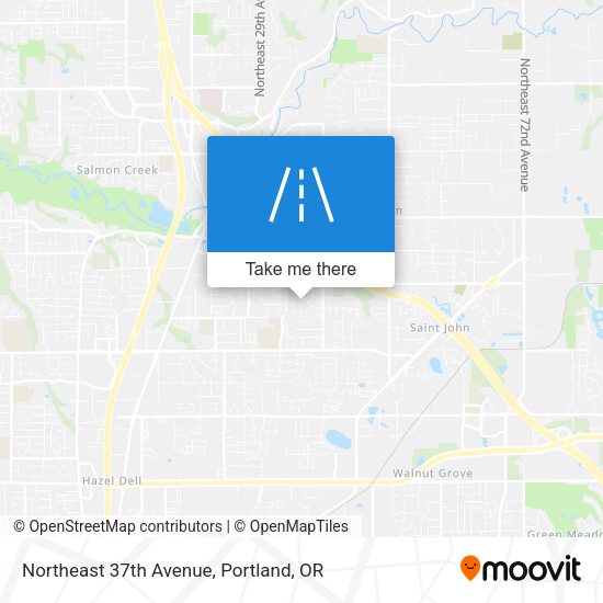 Mapa de Northeast 37th Avenue