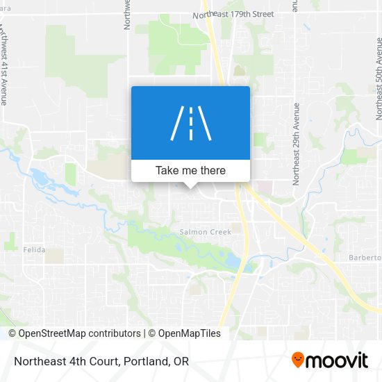 Northeast 4th Court map