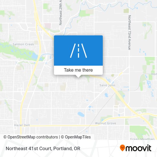 Northeast 41st Court map