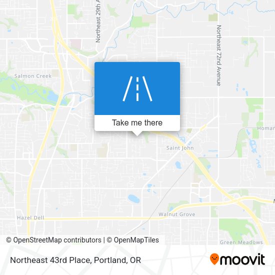 Mapa de Northeast 43rd Place