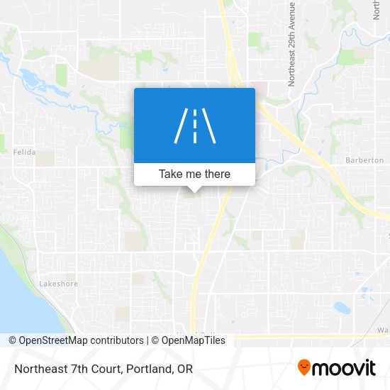 Northeast 7th Court map