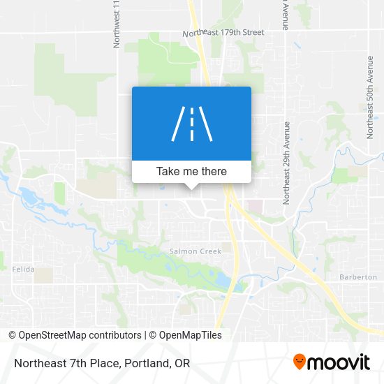 Northeast 7th Place map