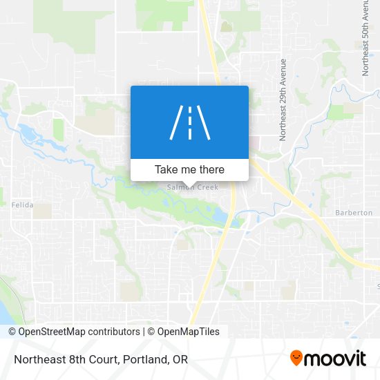 Northeast 8th Court map