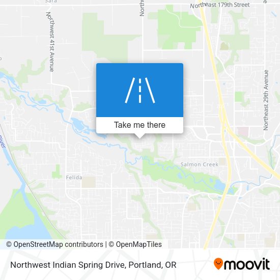 Northwest Indian Spring Drive map