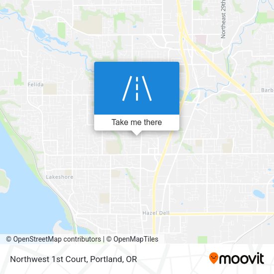 Northwest 1st Court map