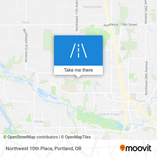 Mapa de Northwest 10th Place