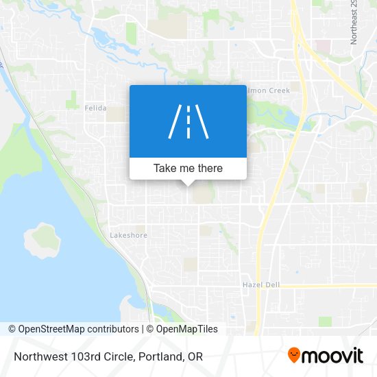 Northwest 103rd Circle map