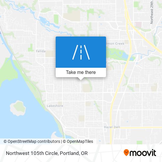 Northwest 105th Circle map