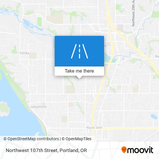 Northwest 107th Street map