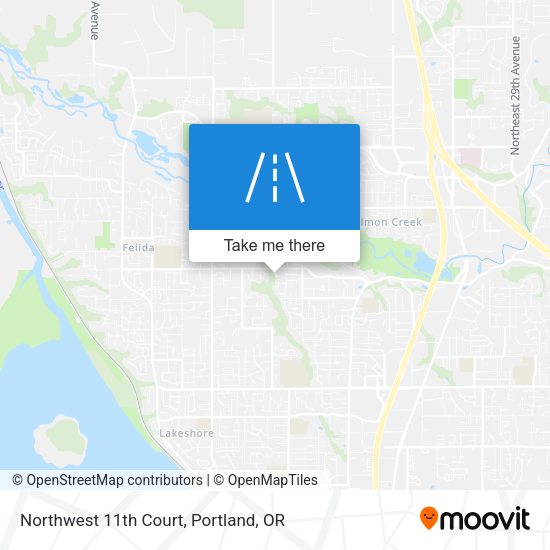 Northwest 11th Court map