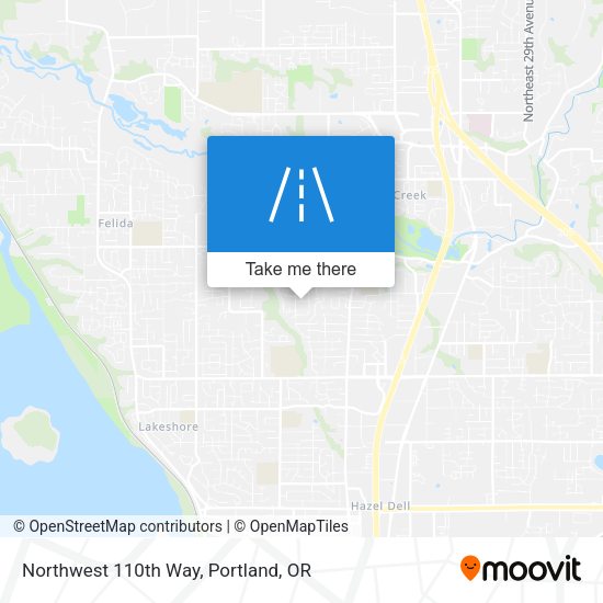 Northwest 110th Way map