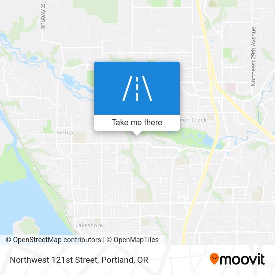Northwest 121st Street map