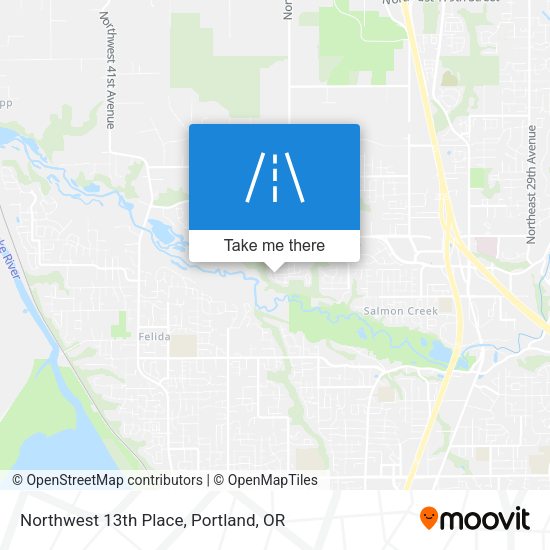 Mapa de Northwest 13th Place