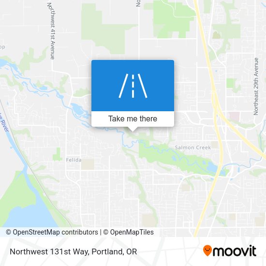 Northwest 131st Way map