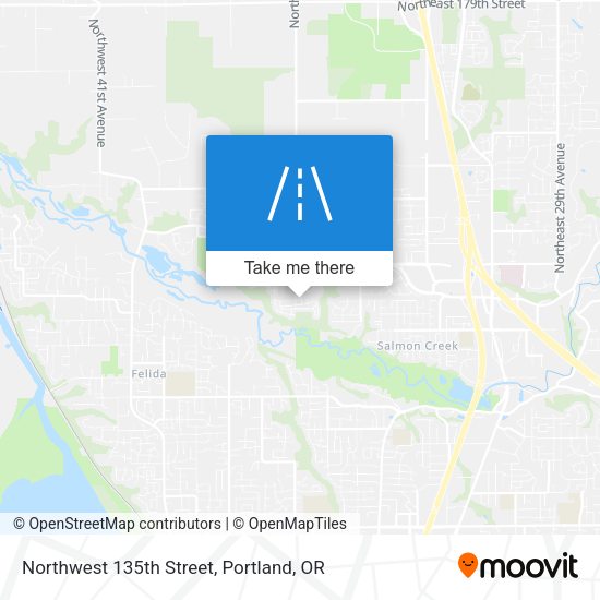 Northwest 135th Street map