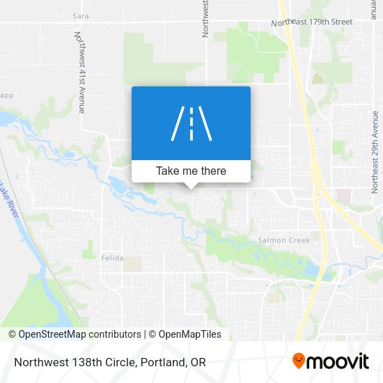 Northwest 138th Circle map
