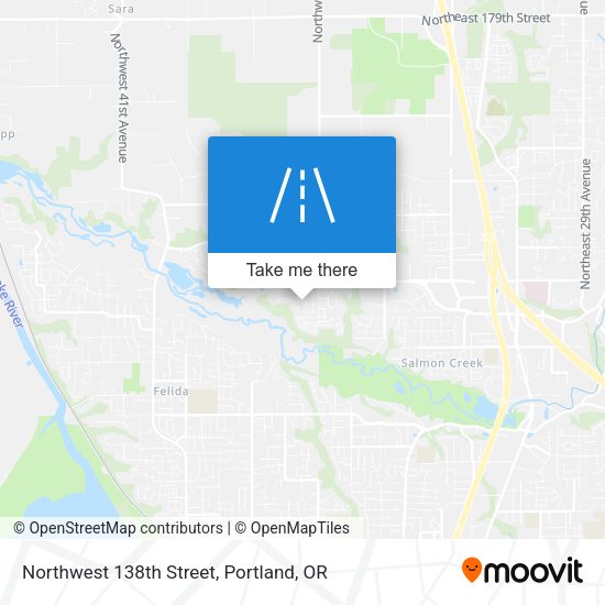 Northwest 138th Street map