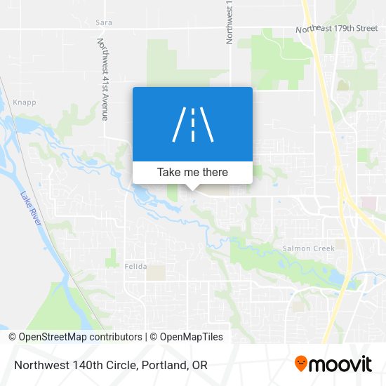 Mapa de Northwest 140th Circle