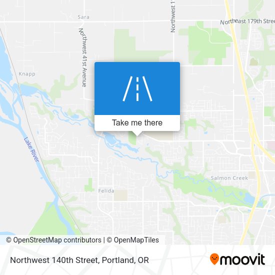 Mapa de Northwest 140th Street