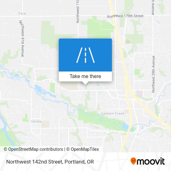 Northwest 142nd Street map