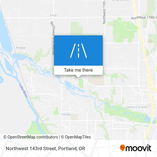 Northwest 143rd Street map