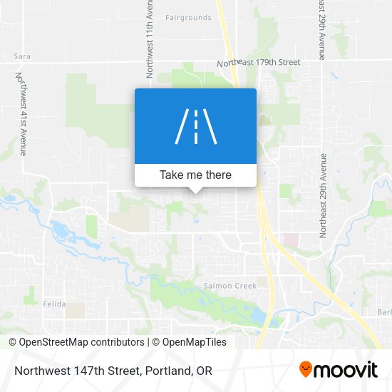 Northwest 147th Street map