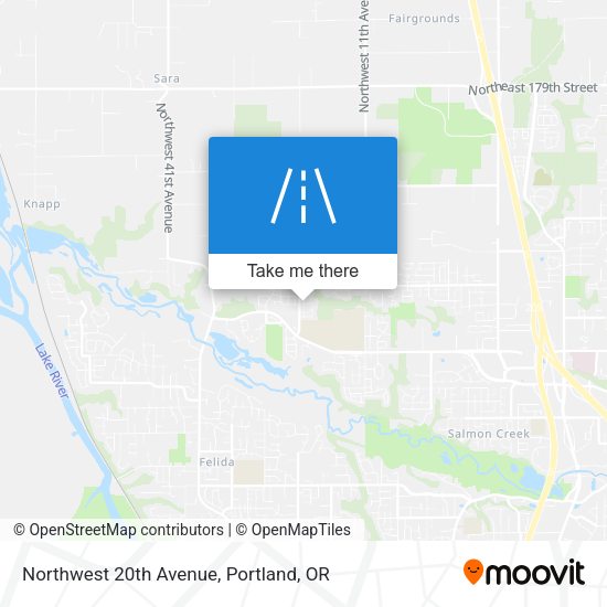 Northwest 20th Avenue map