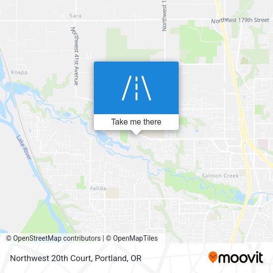 Mapa de Northwest 20th Court