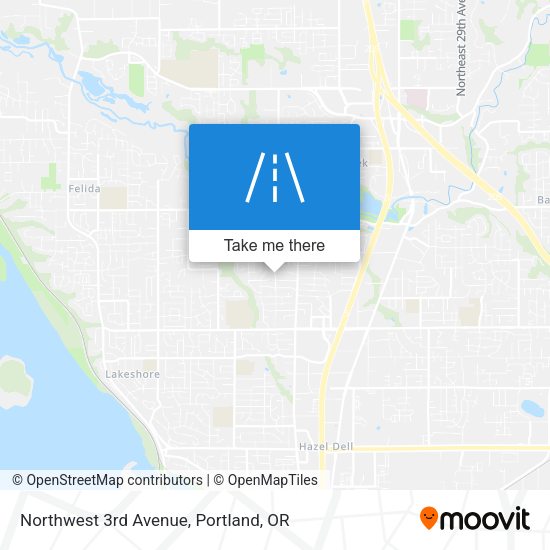 Mapa de Northwest 3rd Avenue