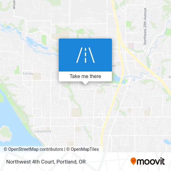 Northwest 4th Court map