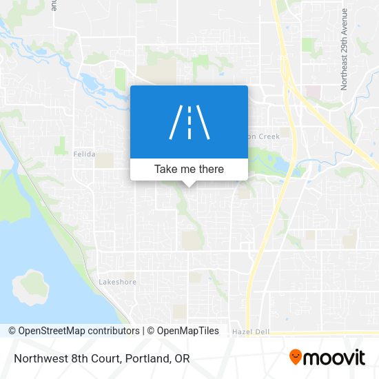 Northwest 8th Court map
