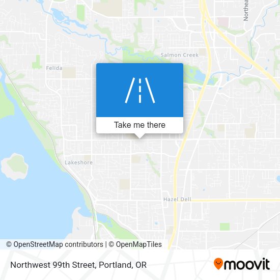 Northwest 99th Street map