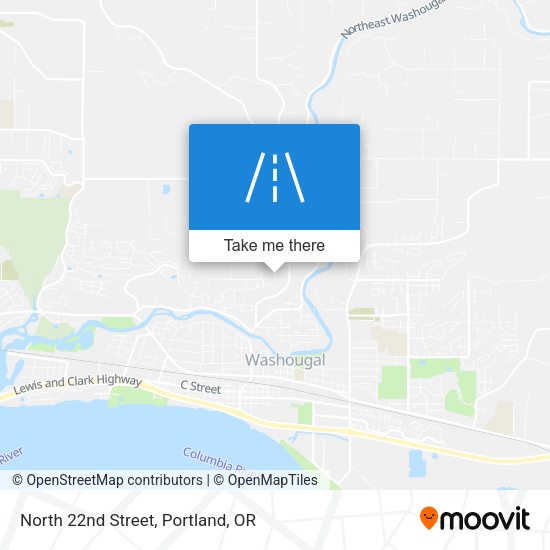 Mapa de North 22nd Street