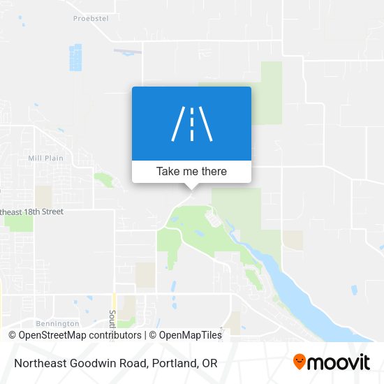 Northeast Goodwin Road map