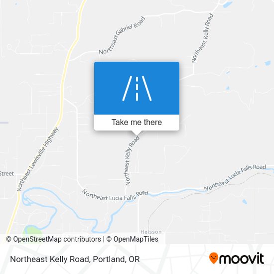 Northeast Kelly Road map
