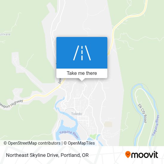Northeast Skyline Drive map
