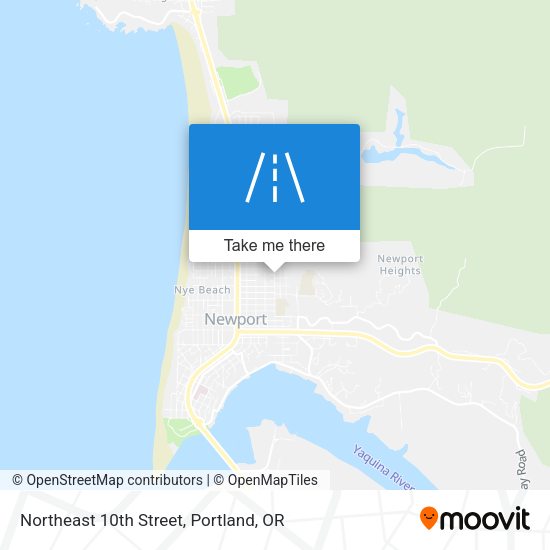 Northeast 10th Street map