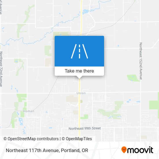 Northeast 117th Avenue map