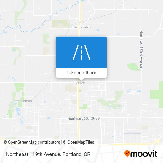 Northeast 119th Avenue map