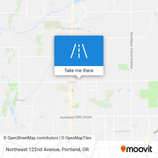Northeast 122nd Avenue map