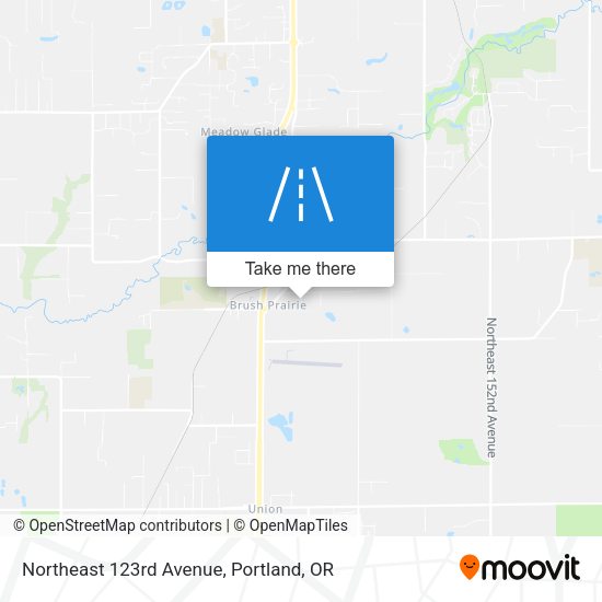 Northeast 123rd Avenue map