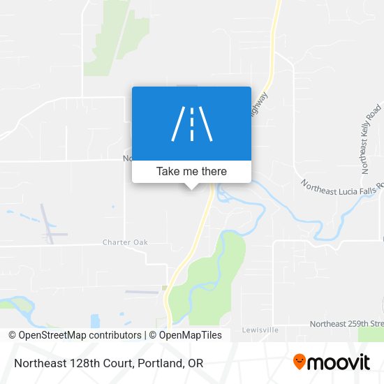 Northeast 128th Court map