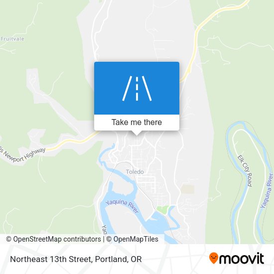 Mapa de Northeast 13th Street