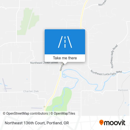 Northeast 136th Court map