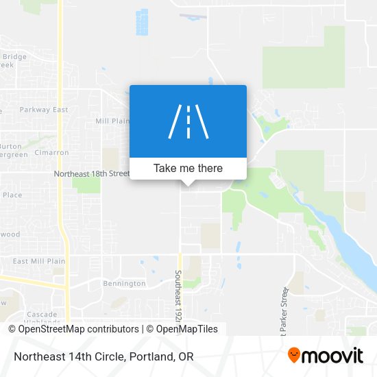 Northeast 14th Circle map