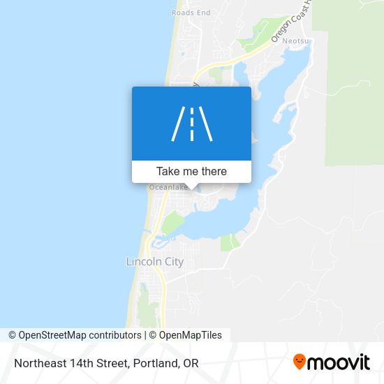 Northeast 14th Street map